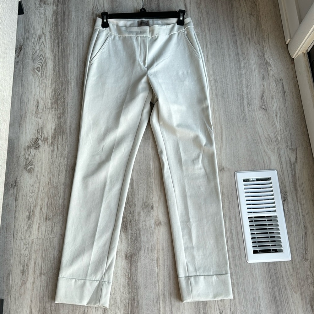 Armani Collezion ivory business casual pants